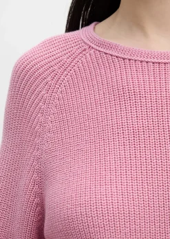 Rundhalspullover loose aus Heavy-Weight-Organic-Cotton