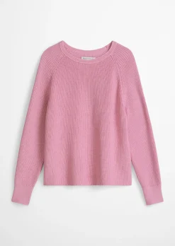 Rundhalspullover loose aus Heavy-Weight-Organic-Cotton