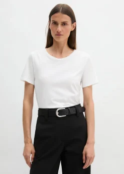 Rundhals-T-Shirt regular aus Organic Cotton SIngle Jersey