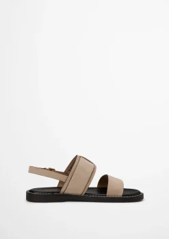 Sandale Model Stina aus weichem Veloursleder