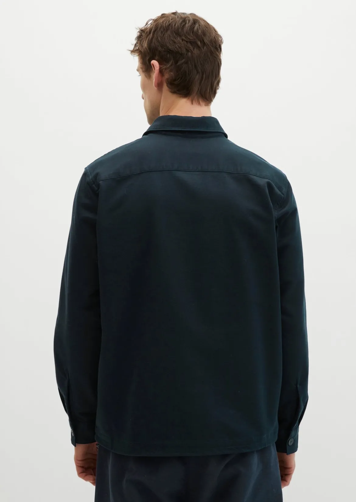Sateen-Overshirt aus glatter Bio-Baumwoll-Qualität