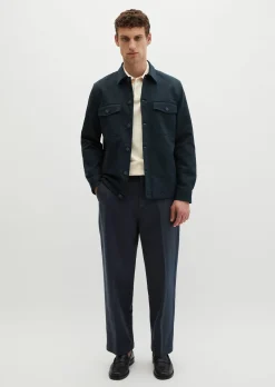 Sateen-Overshirt aus glatter Bio-Baumwoll-Qualität