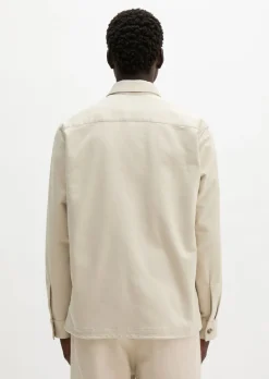 Sateen-Overshirt aus glatter Bio-Baumwoll-Qualität