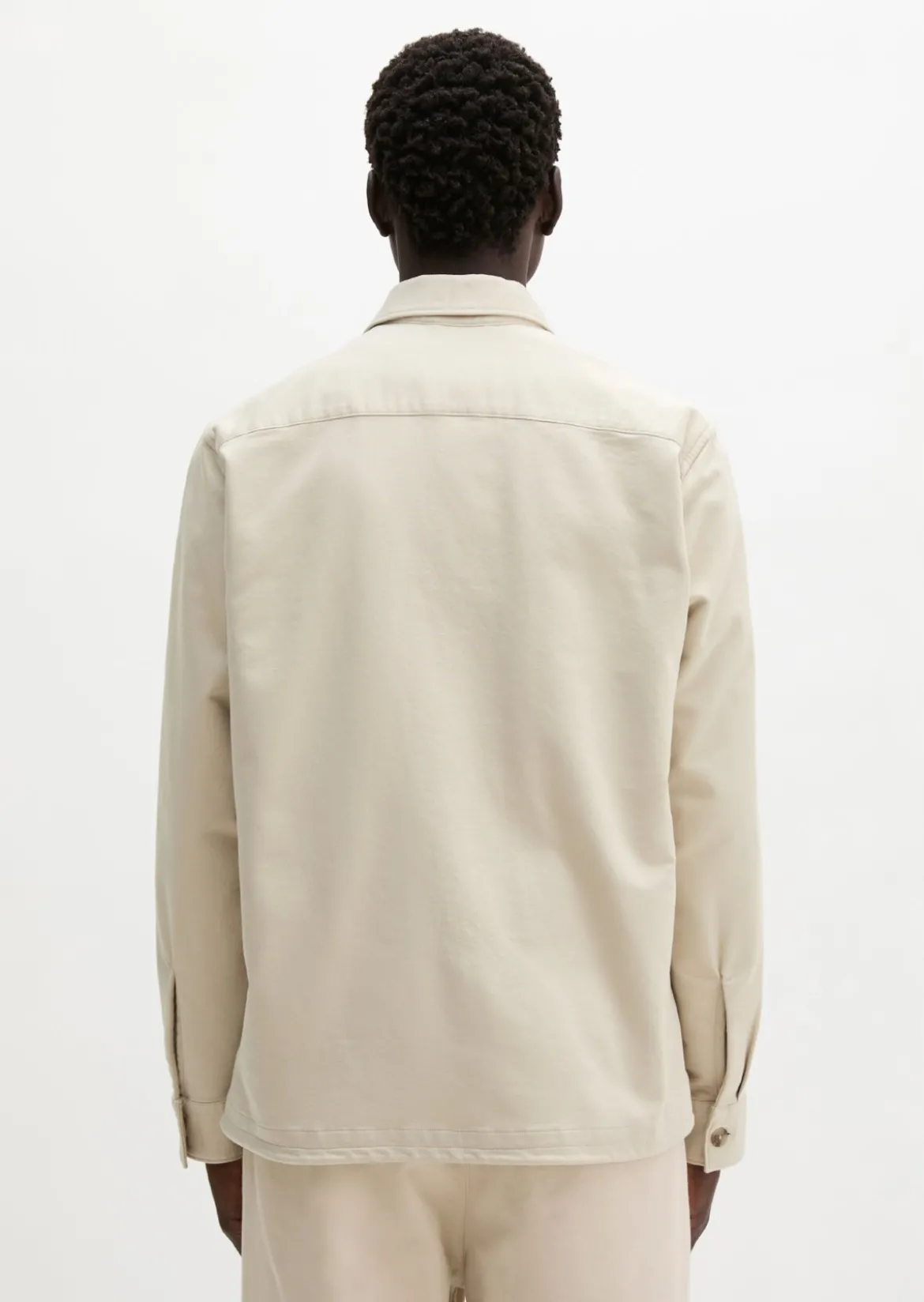 Sateen-Overshirt aus glatter Bio-Baumwoll-Qualität