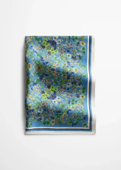 Satin-Foulard mit lässigem Print
