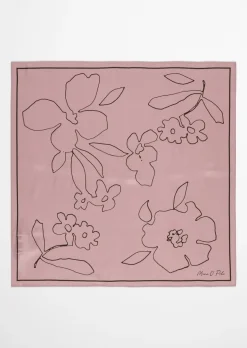 Satin-Foulard mit lässigem Print
