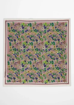 Satin-Foulard mit lässigem Print