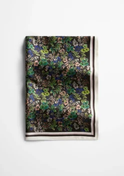 Satin-Foulard mit lässigem Print