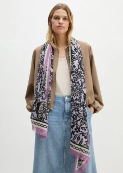 Schal mit Allover-Print mit TENCEL™ Lyocell