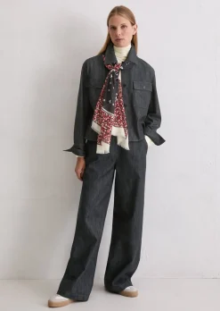 Schal mit Allover-Print mit TENCEL™ Lyocell