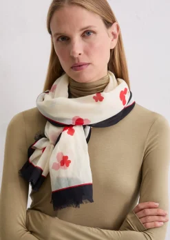 Schal mit Allover-Print mit TENCEL™ Lyocell