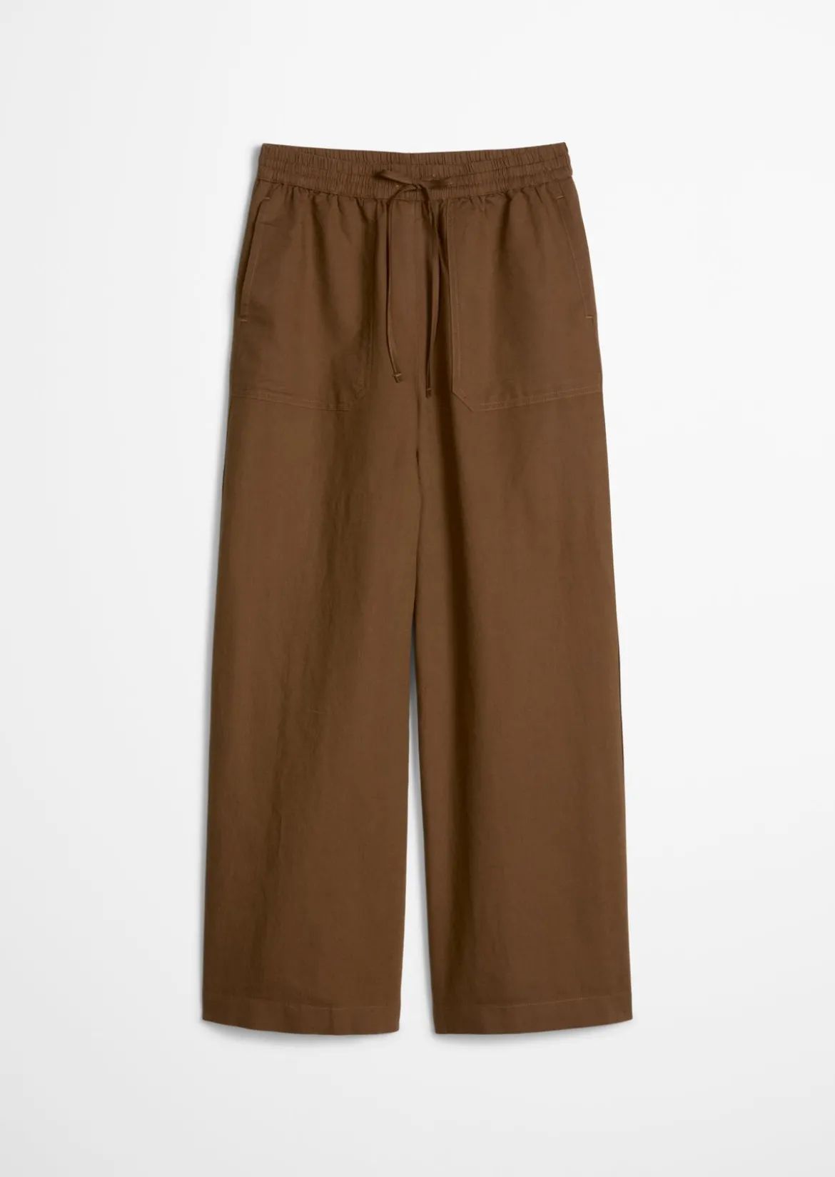 Schlupfhose regular aus Leinen-Baumwolle-Mix