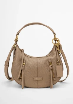 Schultertasche aus fein genarbtem Rindleder