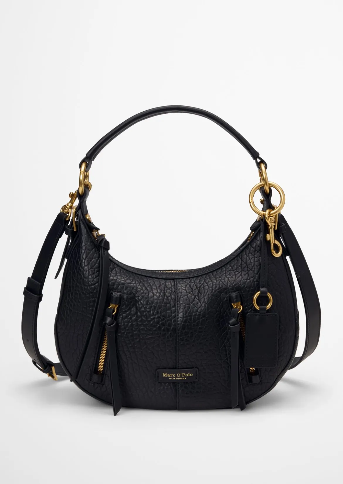 Schultertasche aus fein genarbtem Rindleder