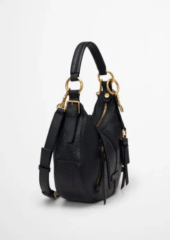 Schultertasche aus fein genarbtem Rindleder
