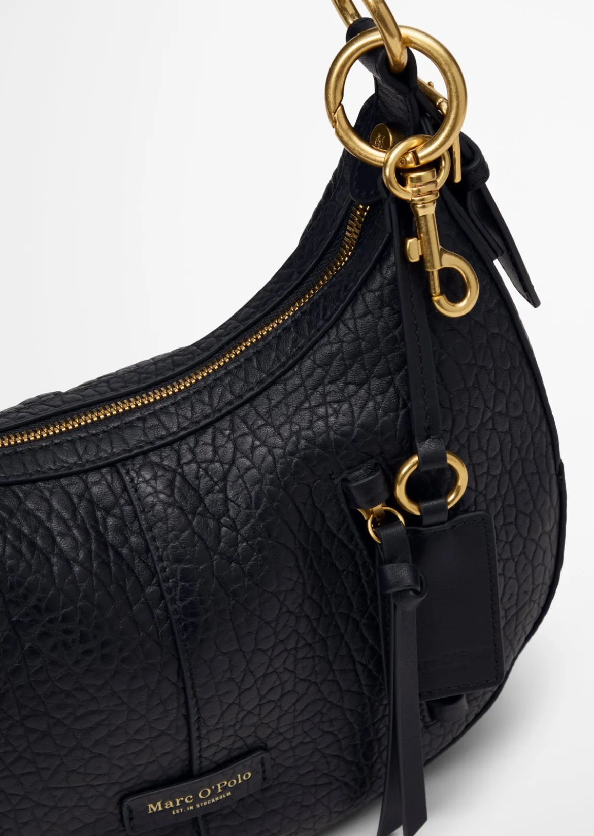 Schultertasche aus fein genarbtem Rindleder