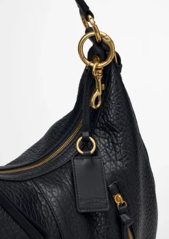 Schultertasche large aus fein genarbtem Schafleder