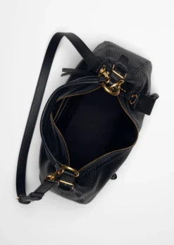 Schultertasche large aus fein genarbtem Schafleder