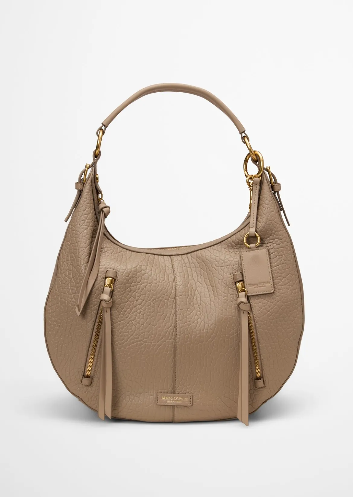Schultertasche large aus fein genarbtem Schafleder