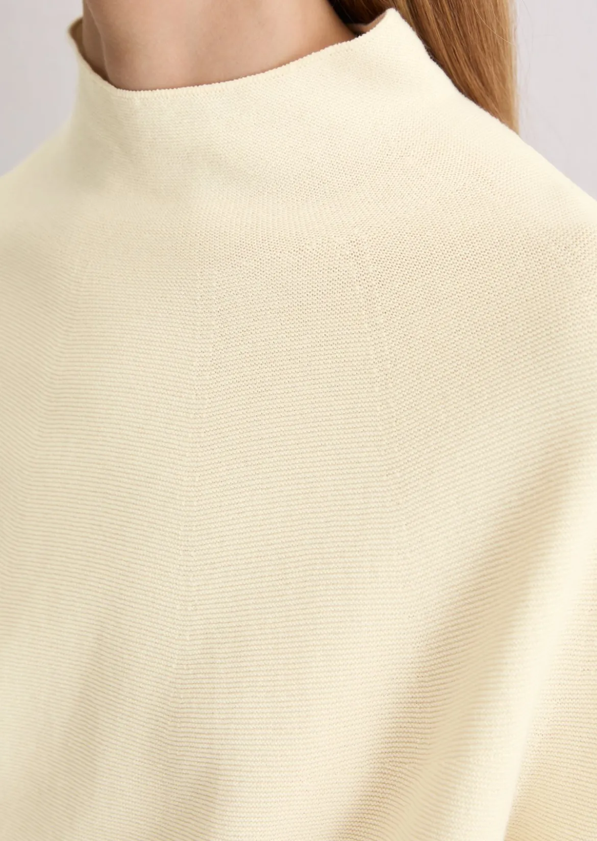 Seamless-Pullover loose aus softer Bio-Baumwolle