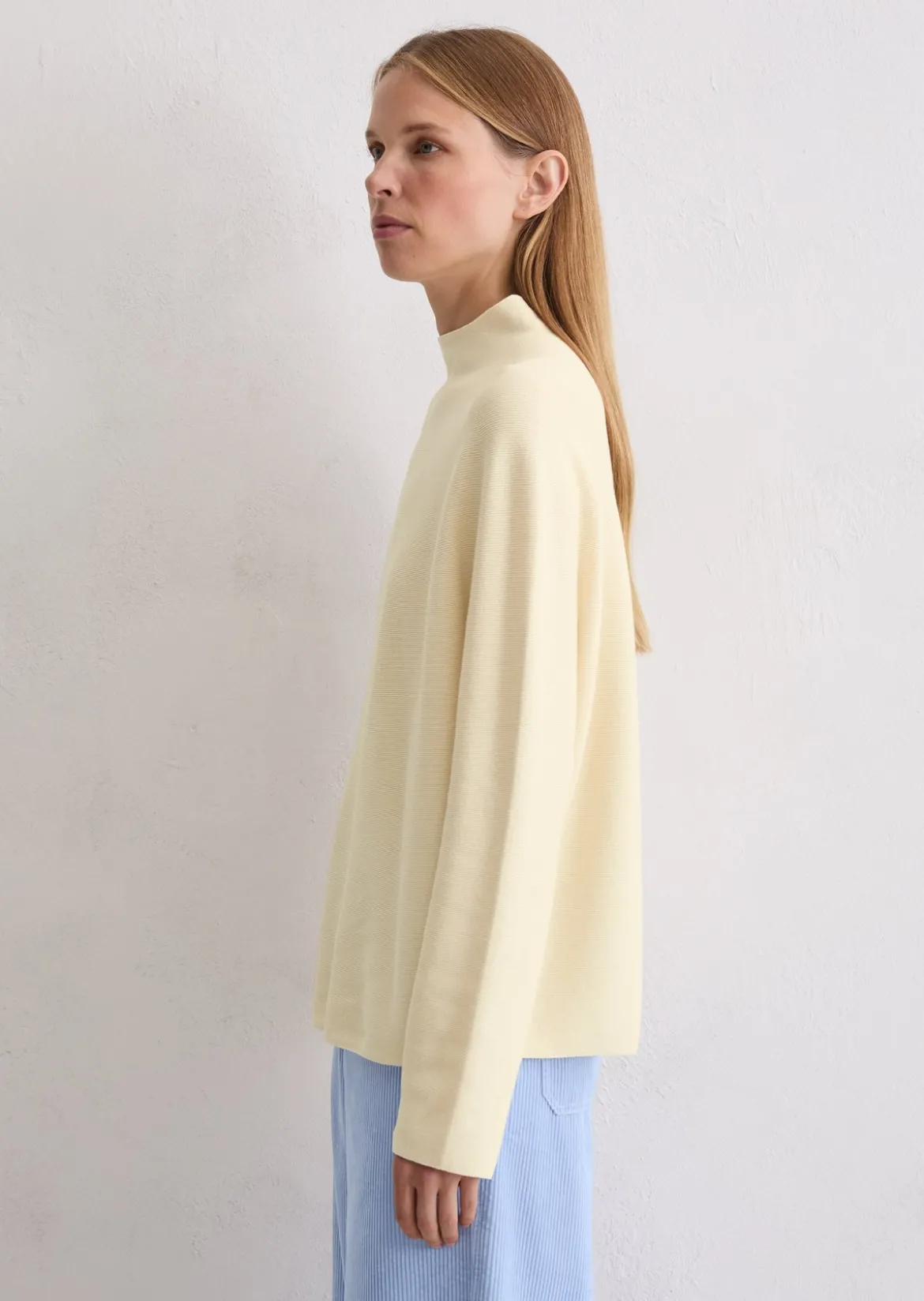 Seamless-Pullover loose aus softer Bio-Baumwolle