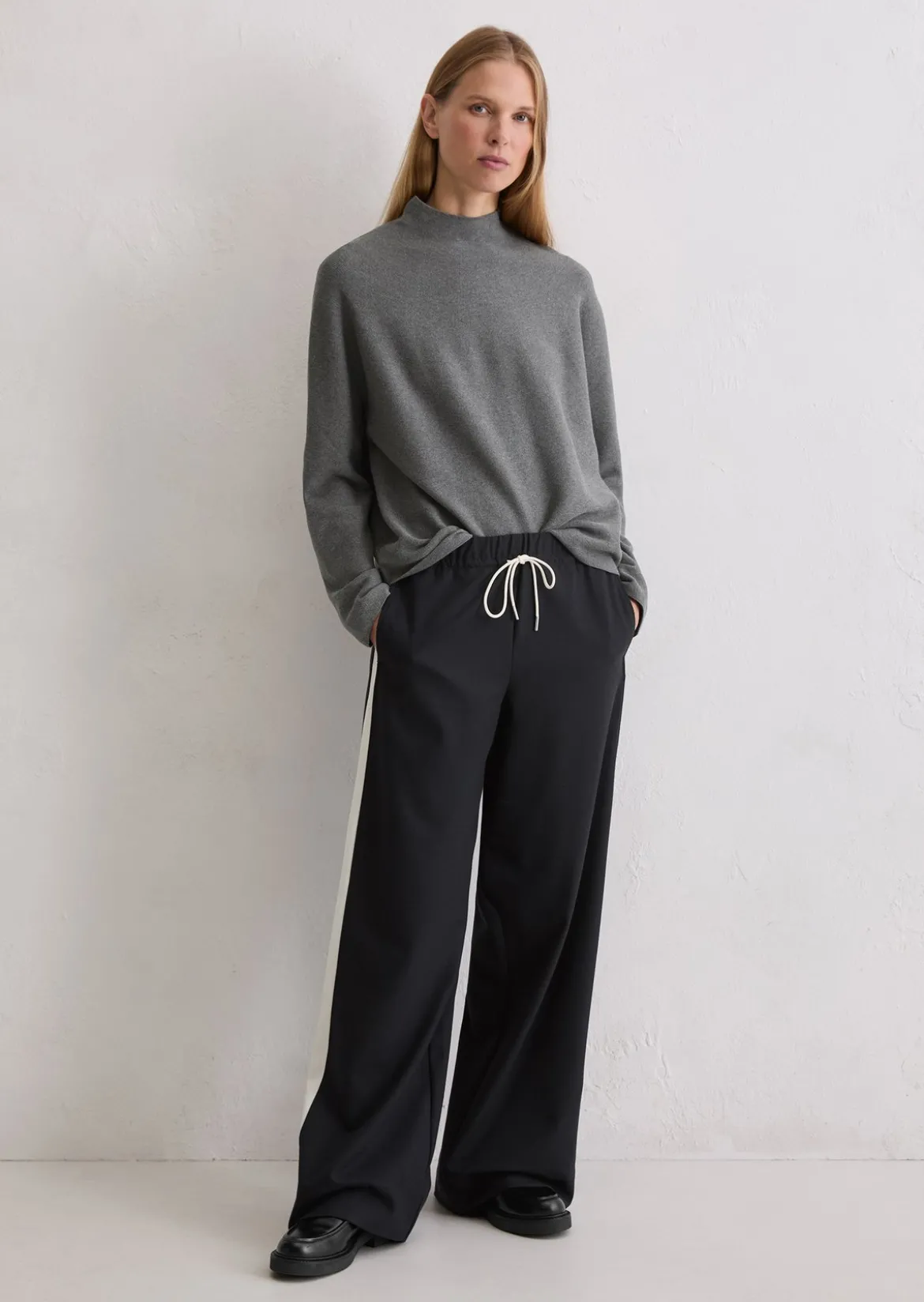 Seamless-Pullover loose aus softer Bio-Baumwolle