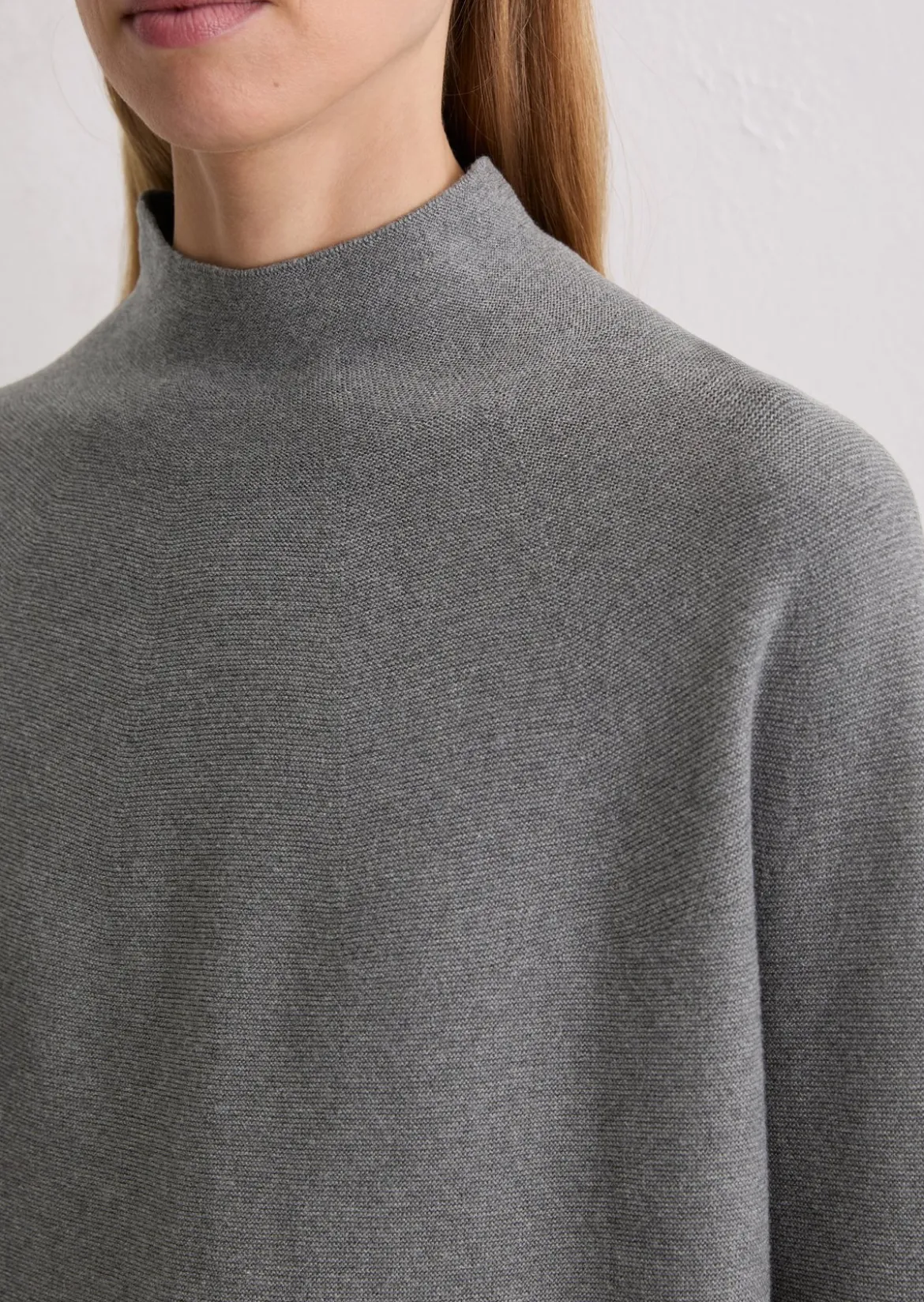 Seamless-Pullover loose aus softer Bio-Baumwolle