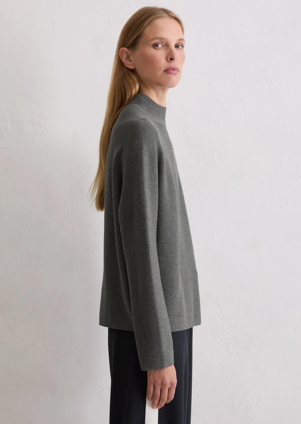 Seamless-Pullover loose aus softer Bio-Baumwolle
