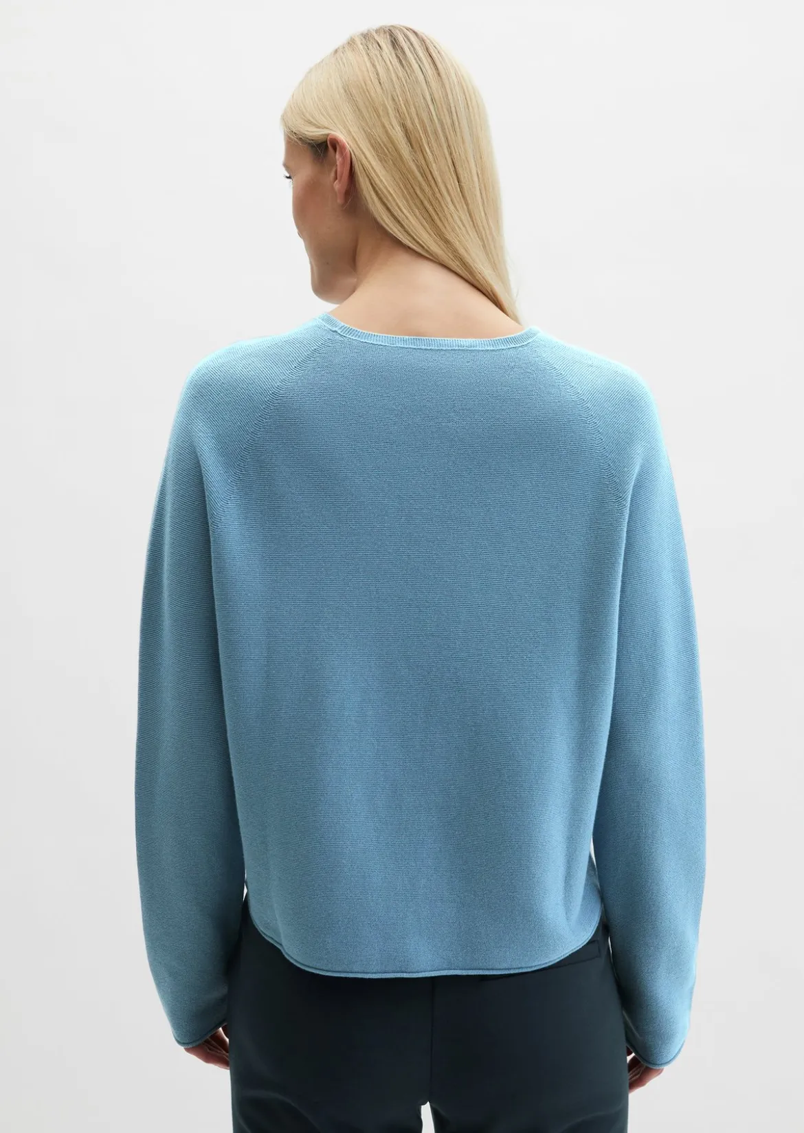 Seamless-Pullover loose aus reiner Bio-Baumwolle
