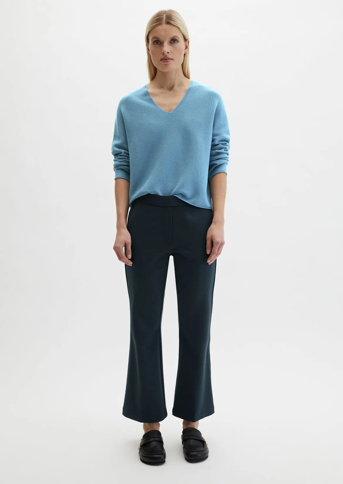 Seamless-Pullover loose aus reiner Bio-Baumwolle