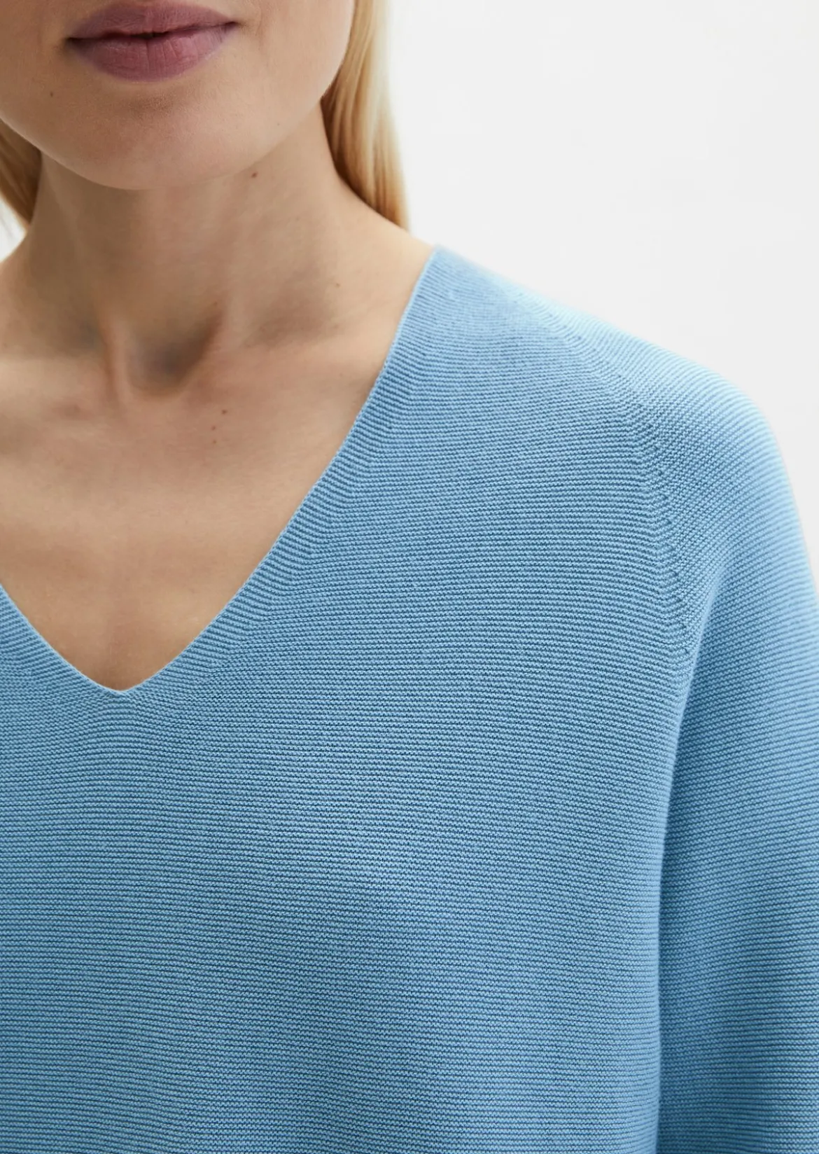 Seamless-Pullover loose aus reiner Bio-Baumwolle