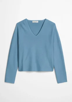 Seamless-Pullover loose aus reiner Bio-Baumwolle