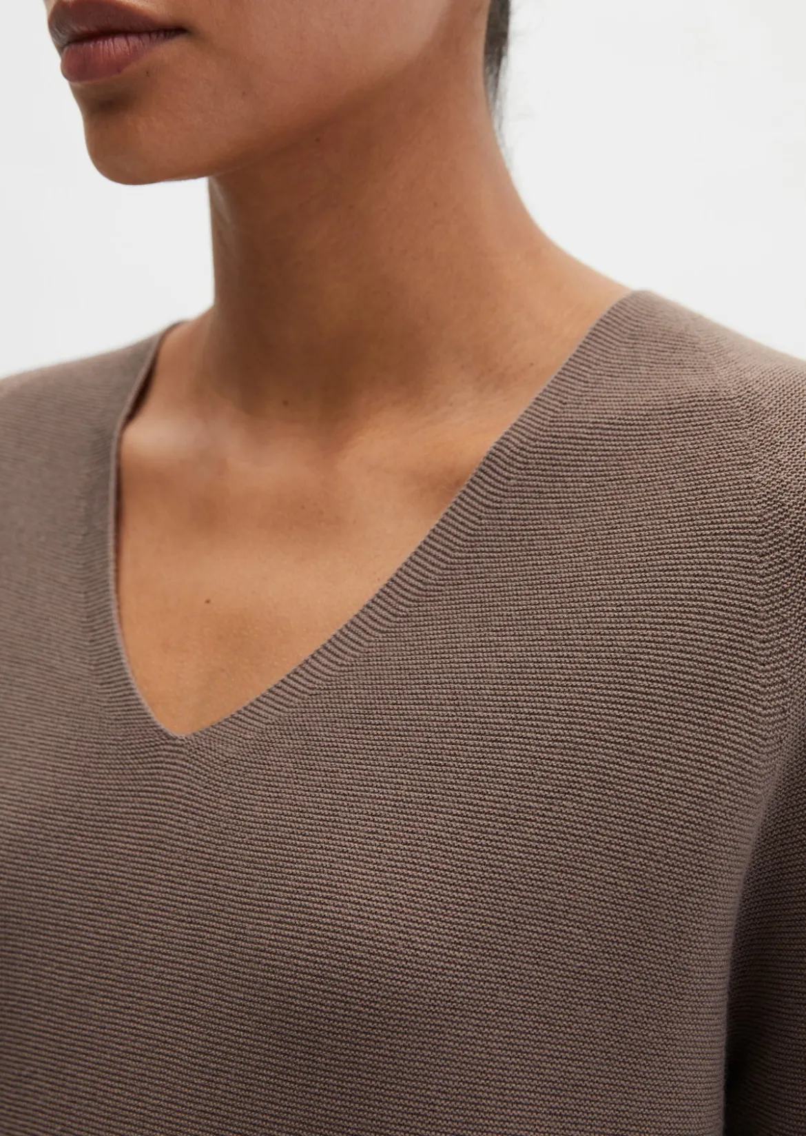 Seamless-Pullover loose aus reiner Bio-Baumwolle