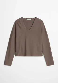 Seamless-Pullover loose aus reiner Bio-Baumwolle