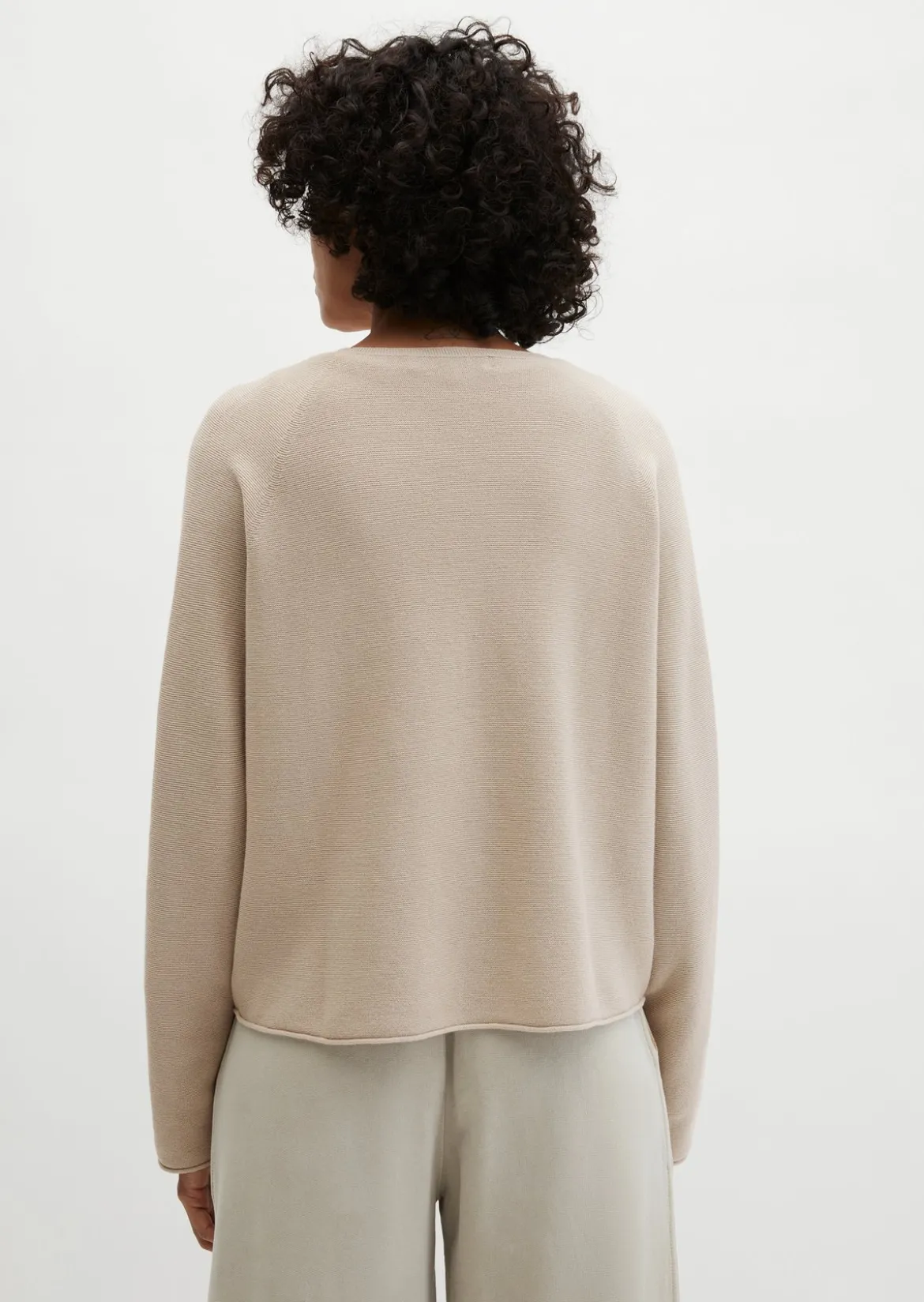Seamless-Pullover loose aus reiner Bio-Baumwolle