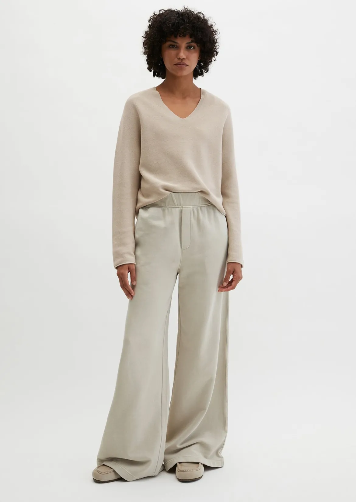 Seamless-Pullover loose aus reiner Bio-Baumwolle