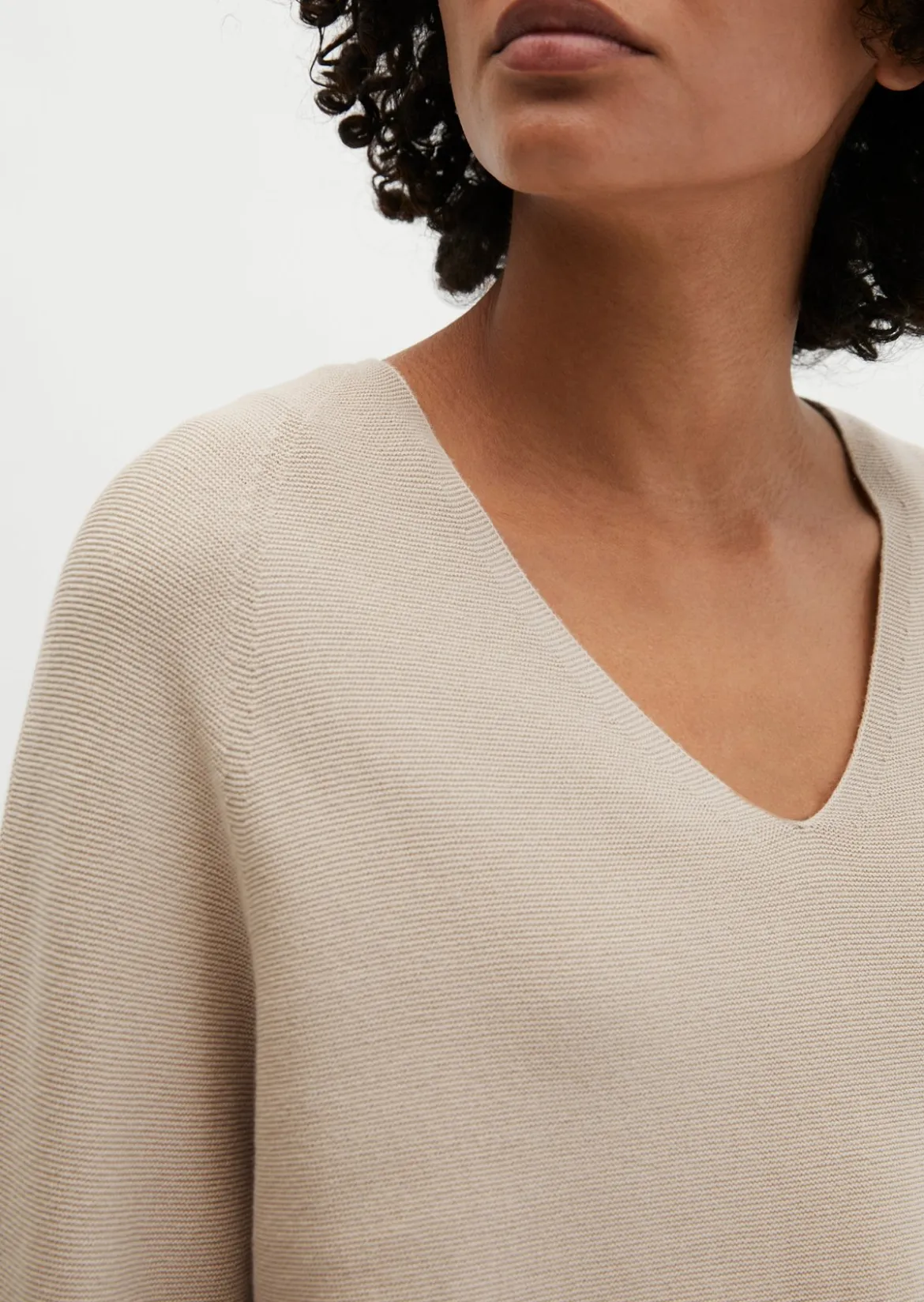 Seamless-Pullover loose aus reiner Bio-Baumwolle