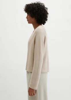 Seamless-Pullover loose aus reiner Bio-Baumwolle