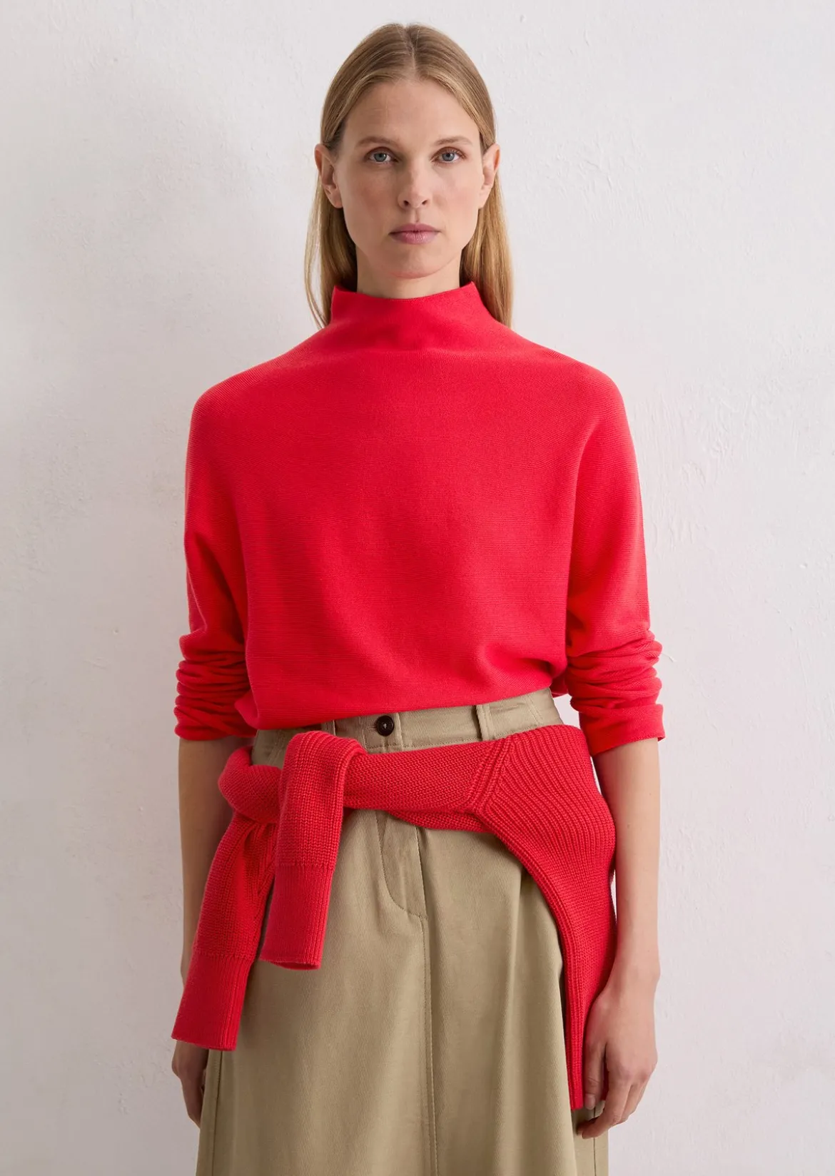 Seamless-Pullover loose aus softer Bio-Baumwolle