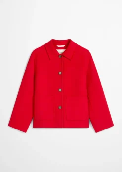 Shirtjacke regular aus edlem Woll-Doubleface