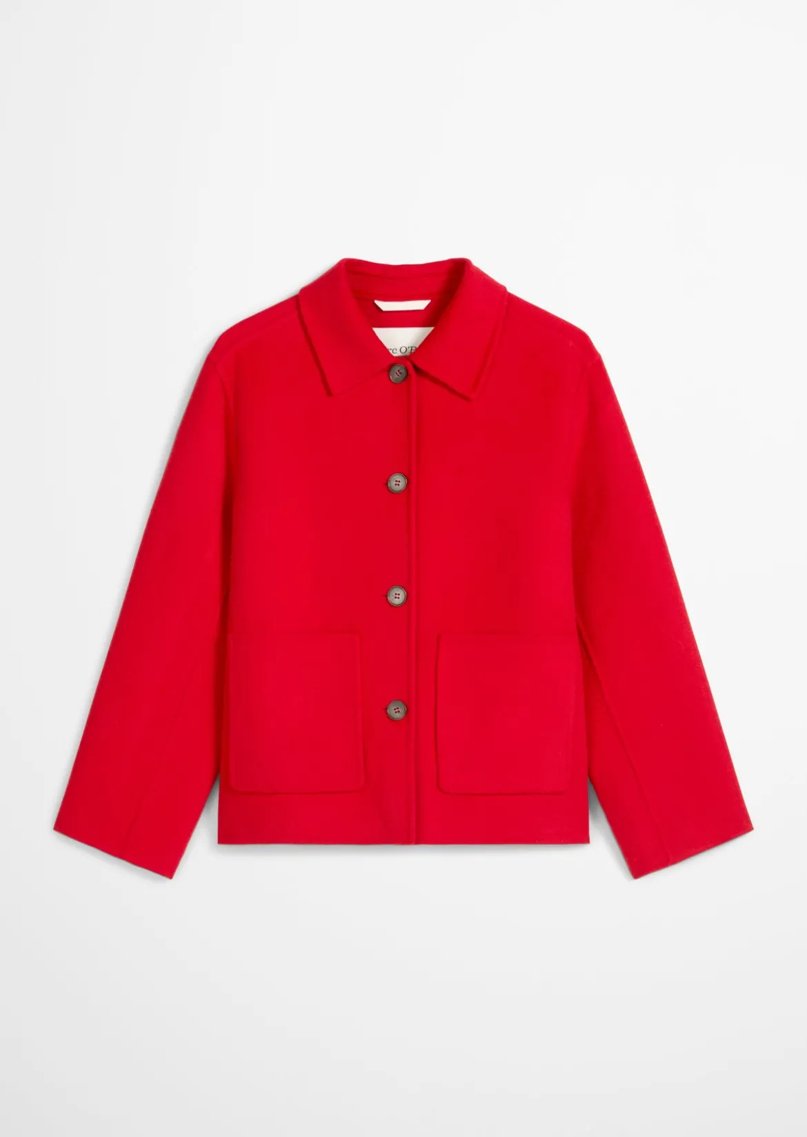 Shirtjacke regular aus edlem Woll-Doubleface