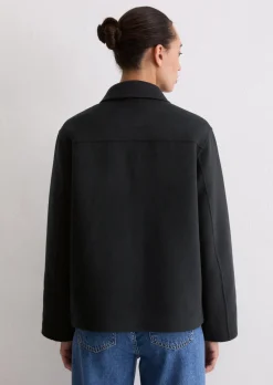 Shirtjacke regular aus edlem Woll-Doubleface