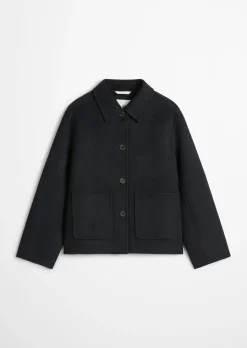 Shirtjacke regular aus edlem Woll-Doubleface