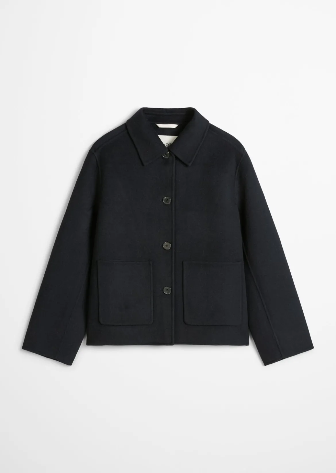 Shirtjacke regular aus edlem Woll-Doubleface
