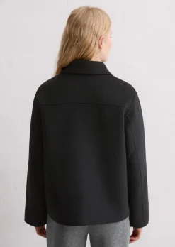 Shirtjacke regular aus edlem Woll-Doubleface