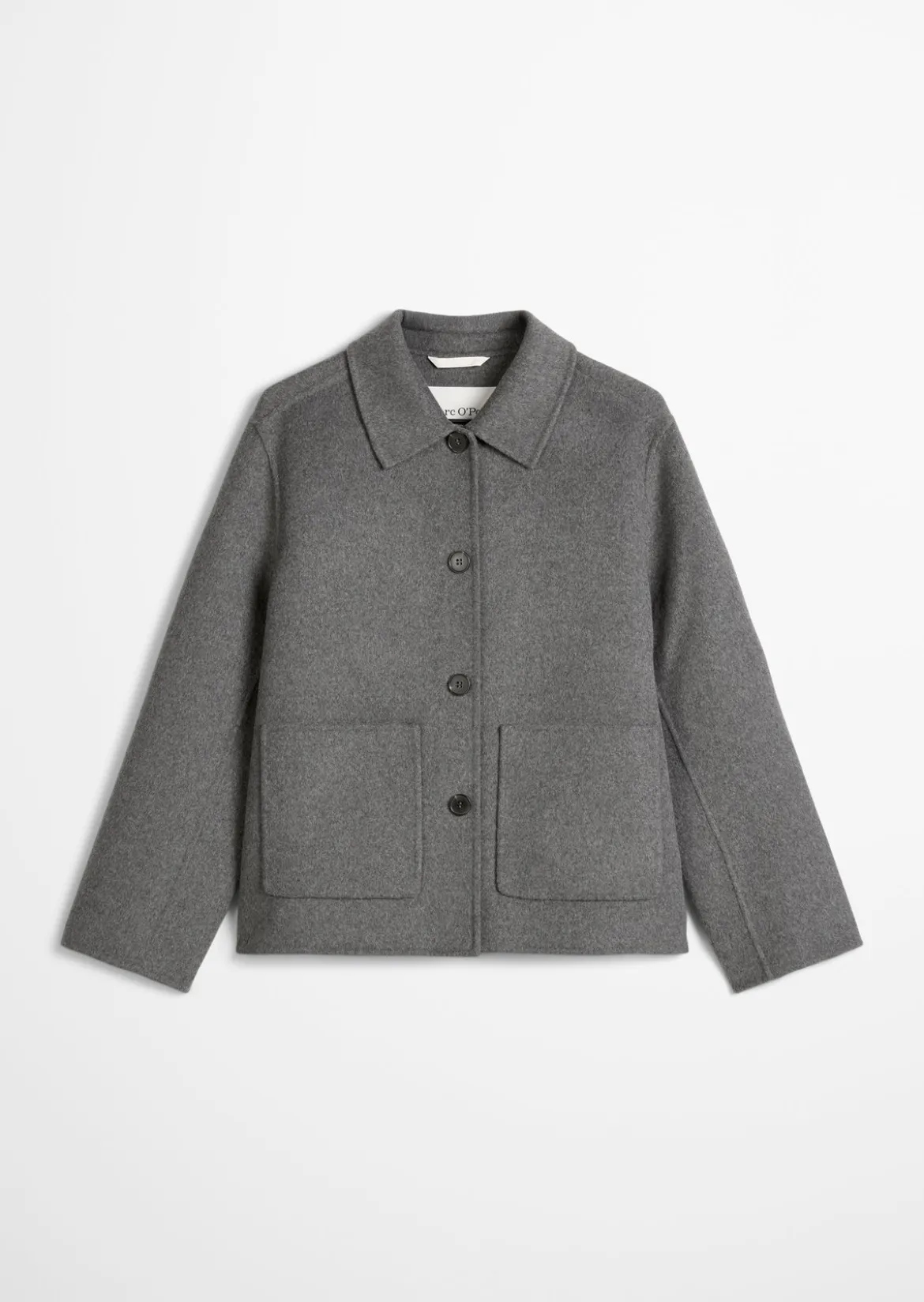 Shirtjacke regular aus edlem Woll-Doubleface