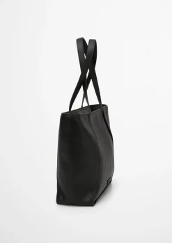 Shopper aus einer Lederalternative aus recyceltem Polyester