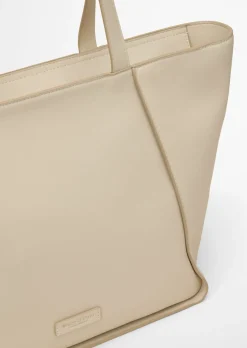 Shopper aus einer Lederalternative aus recyceltem Polyester