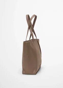 Shopper aus einer Lederalternative aus recyceltem Polyester