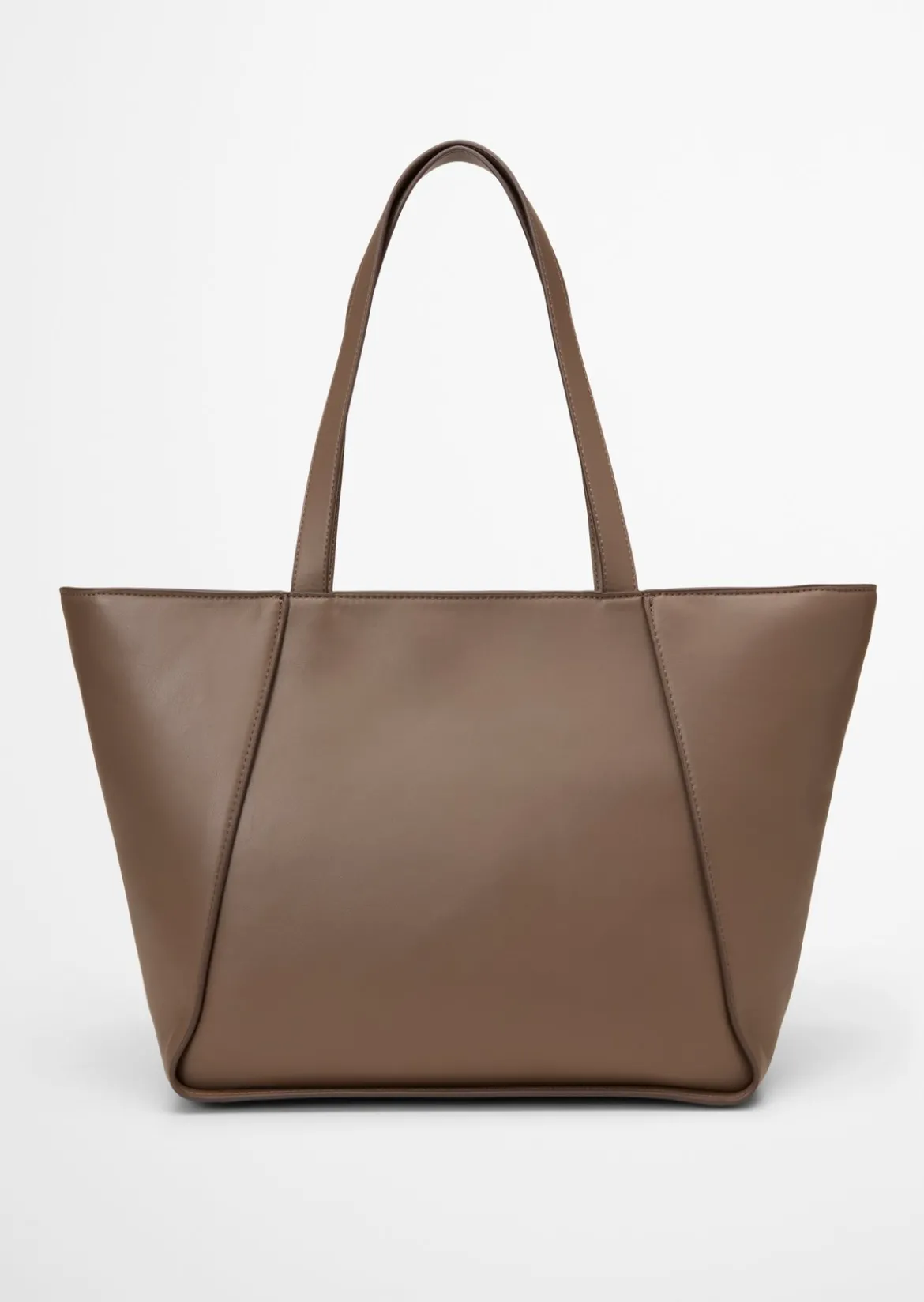 Shopper aus einer Lederalternative aus recyceltem Polyester